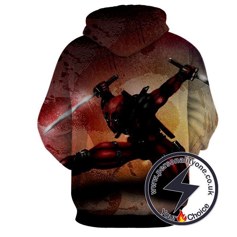 Deadpool Fight - Deadpool 3D - Hoodies